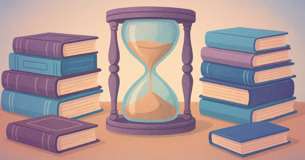 Clessidra e libri nel tempo